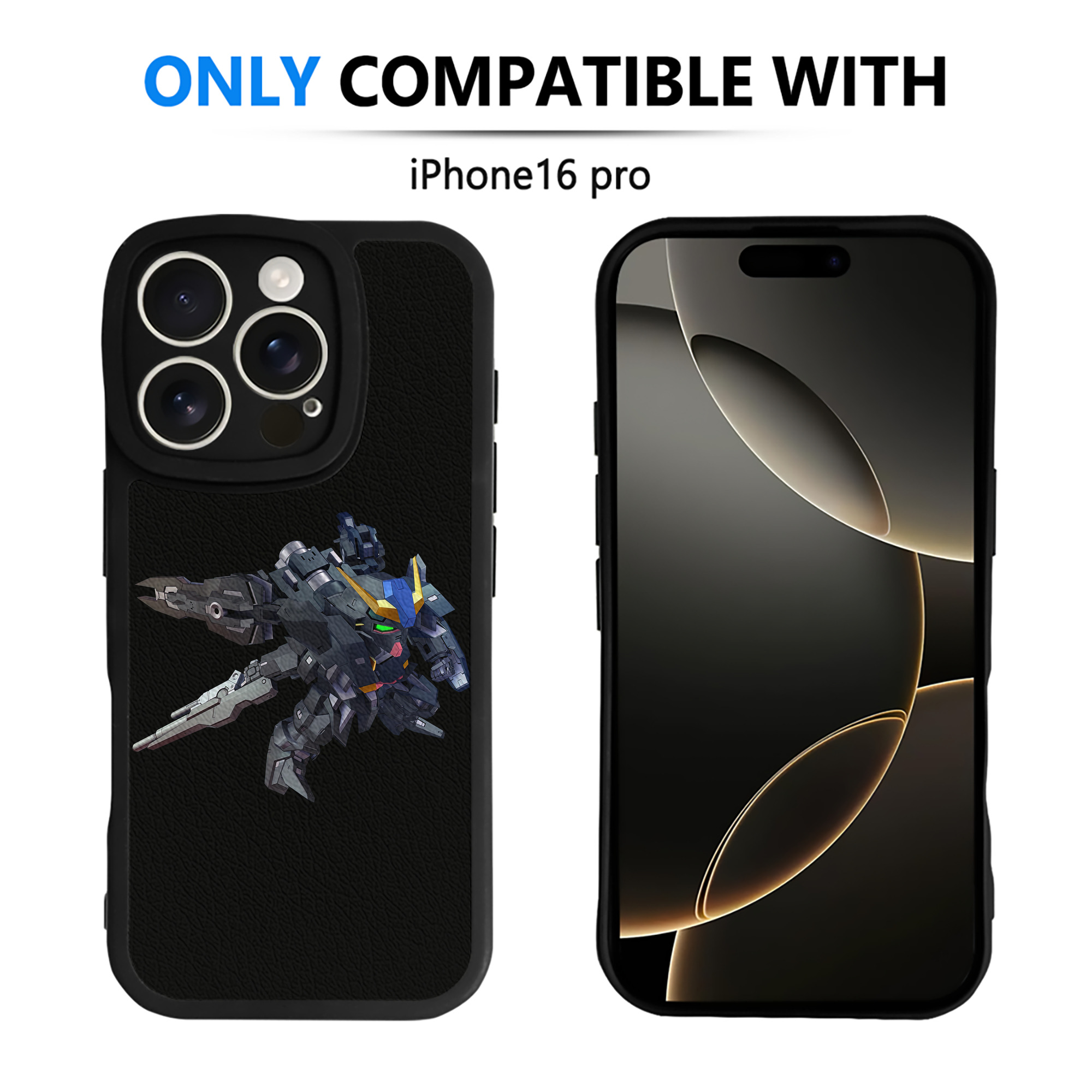 （画像用） 機動戦士ガンダム Mobile Suit Gundam 【iPhone 16シリーズ対応】シリコンスマホケース（レザー調） 材質：シリコン